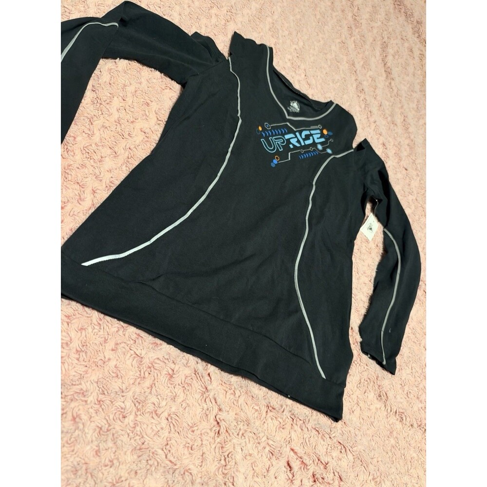 Disney Parks Tron Lightcycle Uprise Run Shirt Women's XS Black Cold Shoulder New
